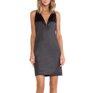 NWT SOLACE LONDON - Black Sleeveless Rolson Mini Dress Size 4 PROM